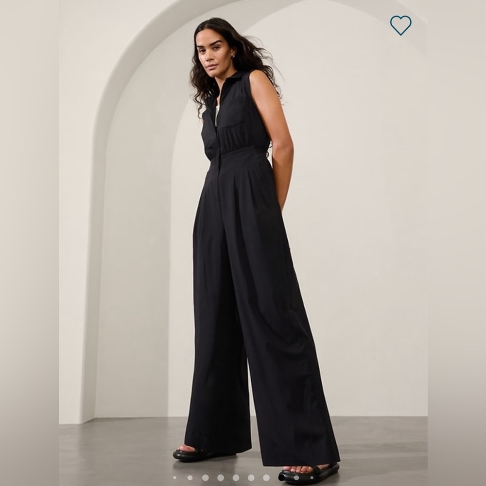 Athleta Wide Leg Brooklyn Heights Jumpsuit - Size 10
